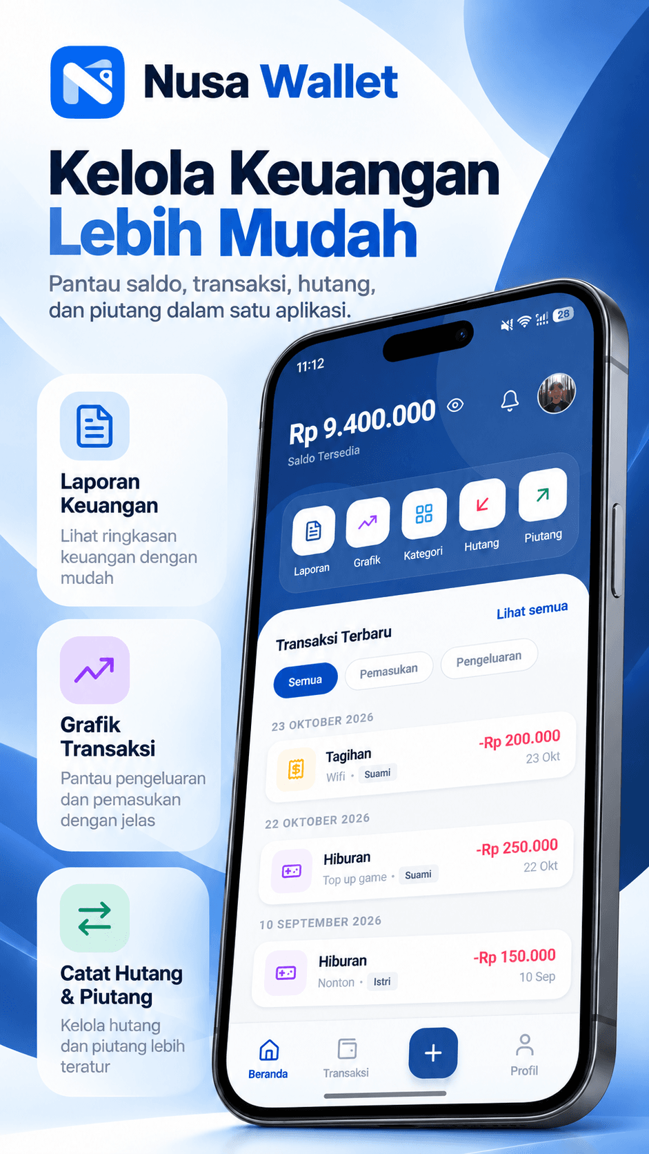 Nusa Wallet - Kelola Keuangan Lebih Mudah